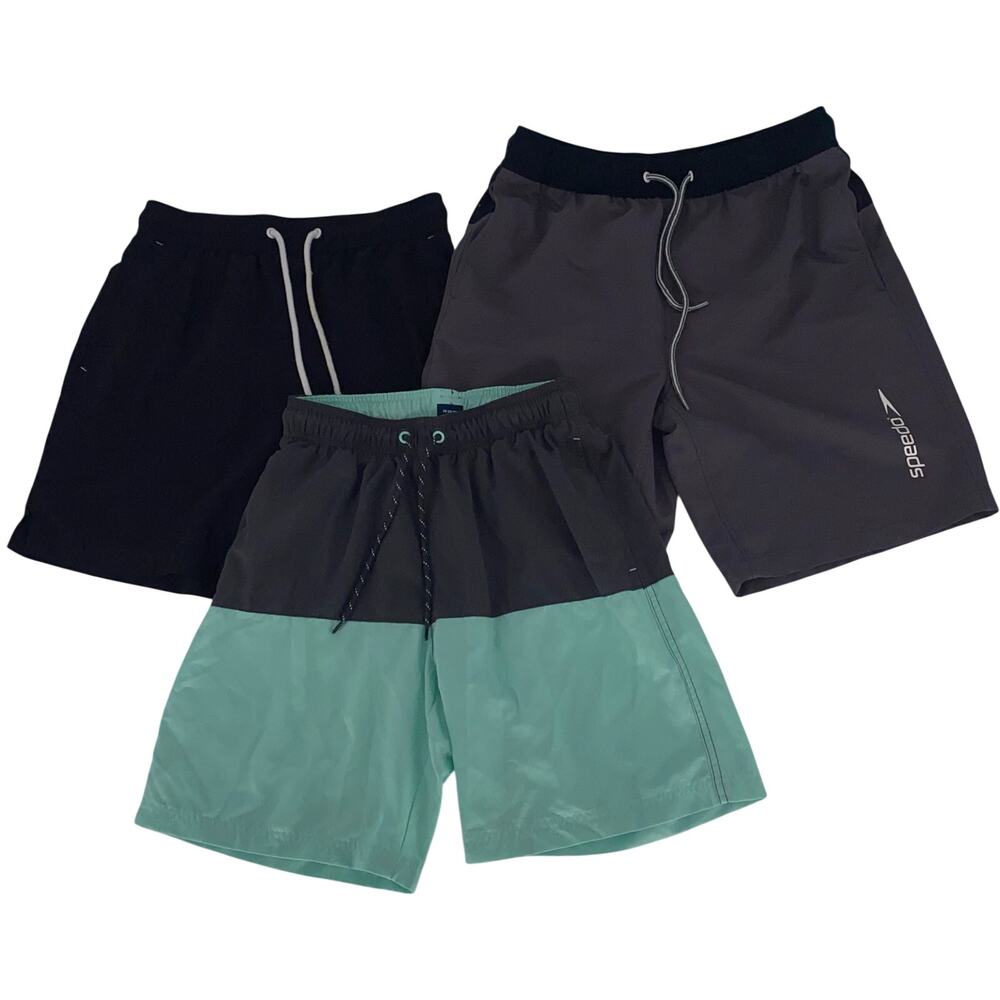 3pc Mens Swimming Trunks Bundle Small